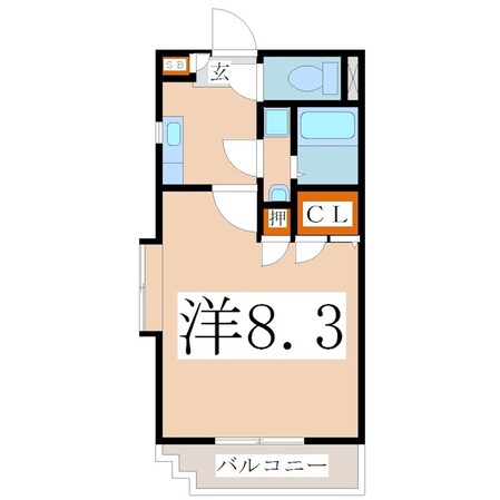 二軒茶屋駅 徒歩5分 5階の物件間取画像